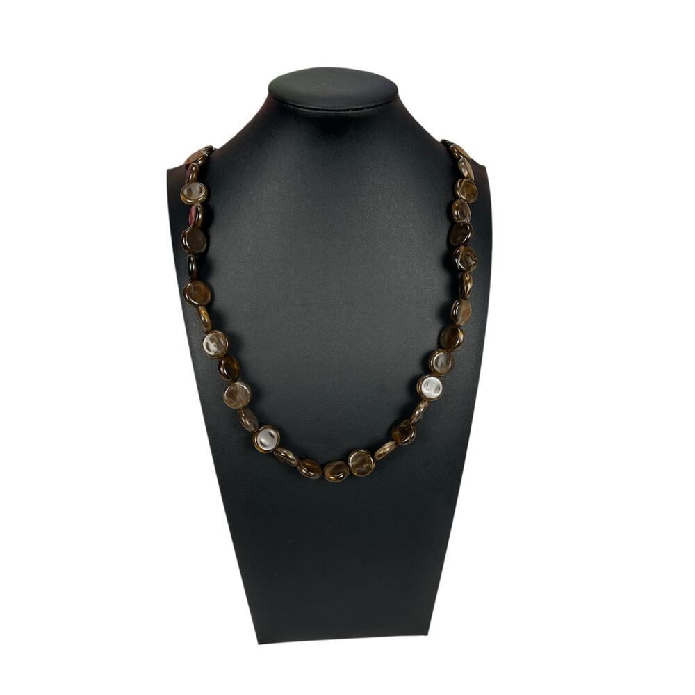 Vintage Long Brown Necklace